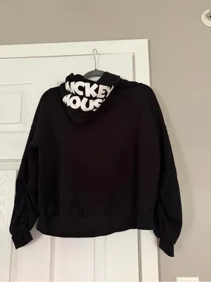 Disney Mickey Mouse Fleece Shirt Logo Hooded Hoodie thumbnail 7