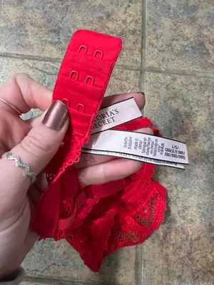 victoria’s secret large red lace bralette thumbnail 5