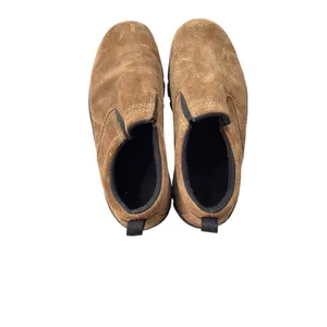 Lands End Shoes Size 8M Brown‎ Green Suede Slip On Loafer thumbnail 3