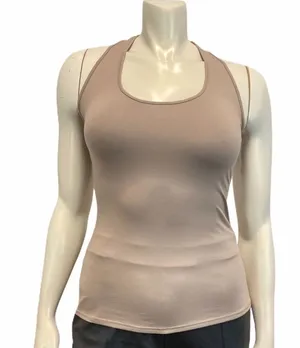 Alo Racerback Tank Top Brown thumbnail 1