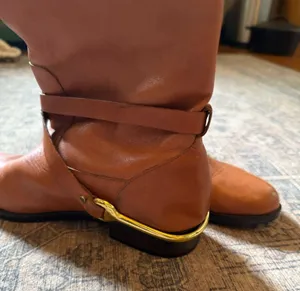 Ralph Lauren Leather Cognac Riding Boots thumbnail 3