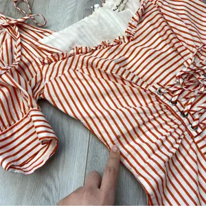 For Love & Lemons Dress striped corset mini selman womens Orange (xsmall) party thumbnail 7