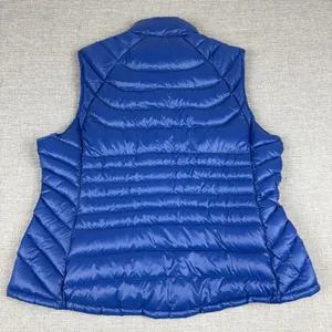 Bernardo Vest Womens XL Blue Goose Down Quilted Puffer Full Zip Lightweight thumbnail 7