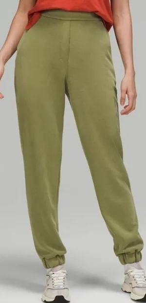 Lululemon Relaxed High Rise Pant Bronze Green Jogger Size 2 thumbnail 1