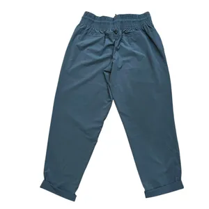 prAna Elastic Waist Pull On Roll Hem Grey Hiking Outdoor Lightweight Pant Medium thumbnail 3