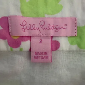 Lilly Pulitzer Floral Pleated A-Line Skirt Pastel 100% Cotton‎ Size 2 Preppy thumbnail 3