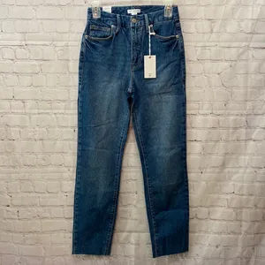 Good American NWT Good Classic Skinny-ish Fit Jeans Size 2 / 26 Medium Wash thumbnail 2