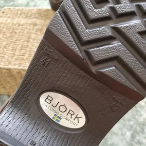 Björk Swedish Comfort Brown Leather Clogs‎ thumbnail 4