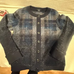 Pendleton Women’s small Plaid Wool Cardigan 45%wool thumbnail 1