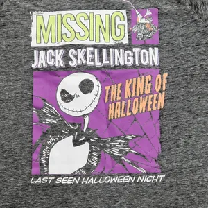 -301‎ The Nightmare Before Christmas Disney Grey Sleep T-shirt Medium thumbnail 2
