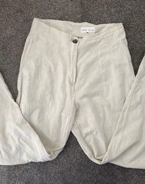 Line pants White Size M thumbnail 1