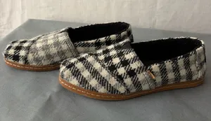 TOMS Women’s Size W9 Black White Plaid Houndstooth Slip On Shoes( B171) thumbnail 1