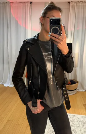 ZARA Leather Jacket thumbnail 1