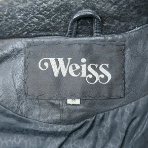 Vintage 70s Weiss Furs Black Leather Snakeskin Bomber Jacket thumbnail 7