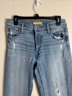 Goldie Blues Cheeky Taper Ankle Hi rise Original Fit Light Distressed Jeans sz 8 thumbnail 3