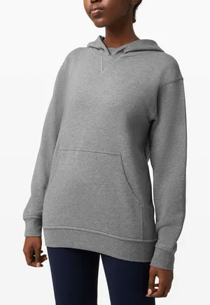 Lululemon All Yours Hoodie *Terry Heathered Core Medium Grey Size: 8 thumbnail 1