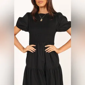 Petal & Pup Black Midi Dress thumbnail 4