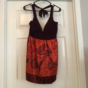 Studio‎ Y New Without Tag Maroon Handkerchief Y2K Halter Top Paisley Printed thumbnail 3