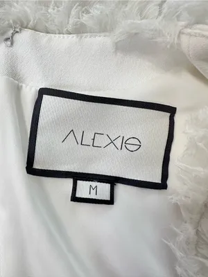 Alexis Barbara Azura Ivory Bell Long Sleeves V-Neck Ruffle Mini Dress Boho Sz M thumbnail 12