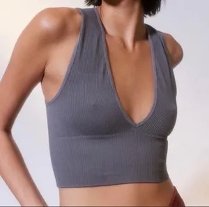 Urban Outfitters Crop Top Grey thumbnail 4
