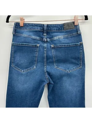 Aeropostale Button Fly Flex Effects Super High Rise Crop Jeans Size 25 thumbnail 3