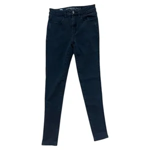 Womens American Eagle Super Stretch Hi-Rise Black Rinse Jeggings Jeans - Sz 2 thumbnail 3