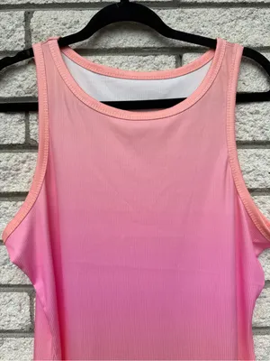 SHEIN Sleeveless Ombre Tank Dress in Pink and Peach - super soft & great quality thumbnail 5