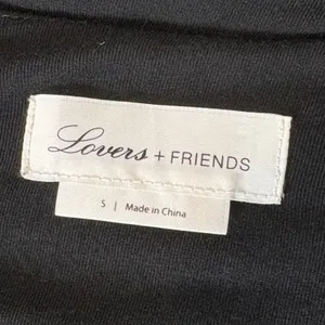 Lovers + Friends Black Ruched Bodycon Mini Dress Tulip Hem Clubwear Size Small‎ thumbnail 5