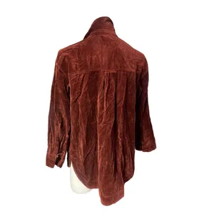 Madewell Women's Corduroy Shirt-Jacket XS Rustic Red Casual Button-Front thumbnail 6