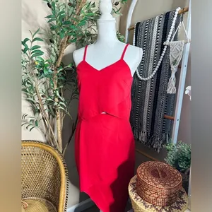 Elliatt x Revolve Red Cutout Asymmetrical Mini Dress Size S Valentine’s thumbnail 2