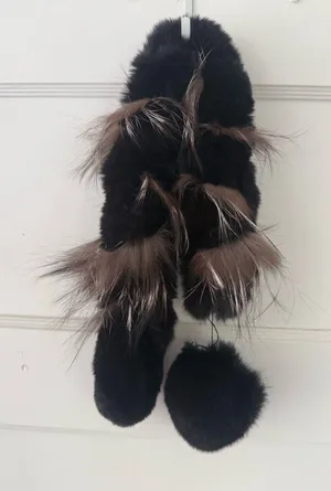 Rabbit scarf black Size none thumbnail 1