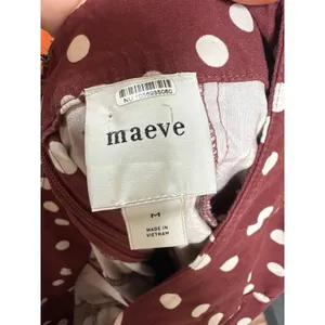 MAEVE Square Neck Fit and Flare Mini Dress in Brown Size Medium thumbnail 8
