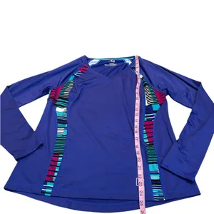 3/$15 FILA long sleeve purple workout top thumbnail 2