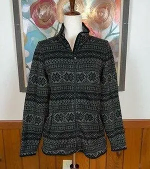 Awesome L.L. Bean Fair Isle Sweater Fleece! thumbnail 1