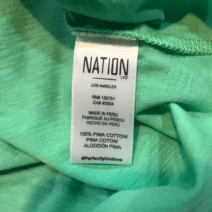 Nation LTD Anthropologie Brittani smocked waist‎ midi dress green size M NWT thumbnail 9