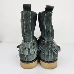 Coolway Grey Suede Ankle Boots Fringe Bobo Accent Size 8 thumbnail 5