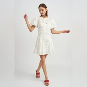 En Saison Adina Lace Mini Dress in White Size Small NWT thumbnail 10
