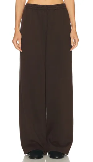 Skims (G23) Boyfriend Fleece Baggy Sweatpant | Color ESPRESSO | Size S thumbnail 1