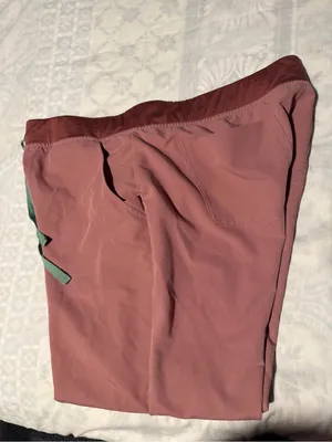 Figs Mauve Rose Scrub Jogger with Contrast Drawstring thumbnail 3
