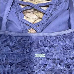 PINK - Victoria's Secret Purple Lace Bralette thumbnail 3