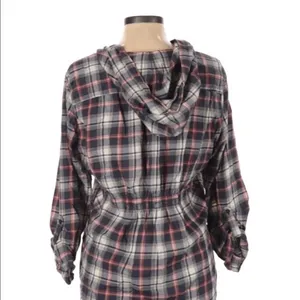 Sonoma size large plaid hooded top thumbnail 2