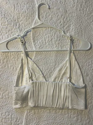 ZARA Satin Crop Top thumbnail 2