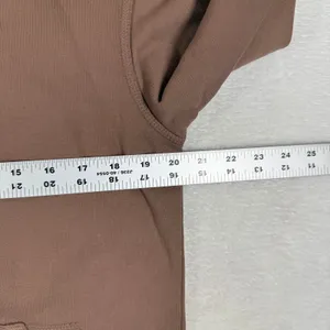 MONROW HT1170-1 Brown Cotton Pullover Hoodie Sweatshirt XS NEW thumbnail 5