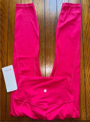 Lululemon Align With Pockets High Rise 25” Mulberry Spark Size 4 NWT thumbnail 1