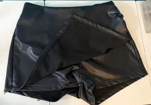 Amazon Black leather skort thumbnail 3