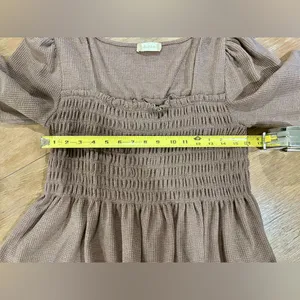 Altar’d State Waffle Knit Top, size Large thumbnail 5