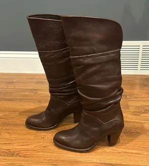 Frye Dorado Boots Womens 6 Brown Leather Slouchy 77580 thumbnail 1
