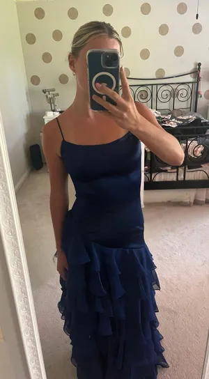 Sherri Hill Dress Royal Blue thumbnail 3