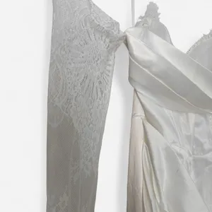 Selfie Leslie Shanice Lace Sweetheart Midi Romantic Soft-Girl Bridalcore L NWT thumbnail 6