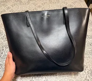 Kate Spade Black Leather Tote Bag thumbnail 1